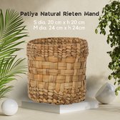 Patiya Natural Rieten Mand - M