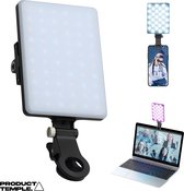 Temple Smartphone Video LED Lamp - Videolamp - Selfie light - Oplaadbaar - Telefoonhouder ®