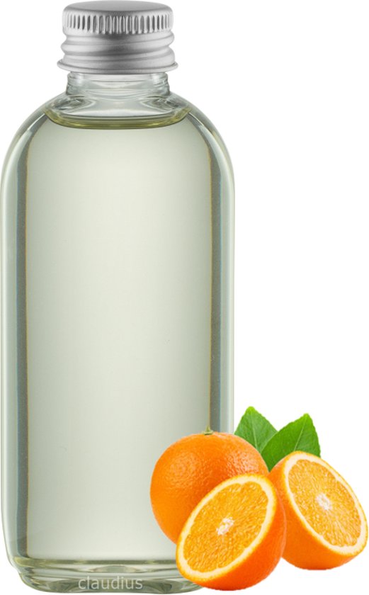 Massageolie Orange 75 ml met aluminium dop - 100% natuurlijk - biologisch en koud geperst