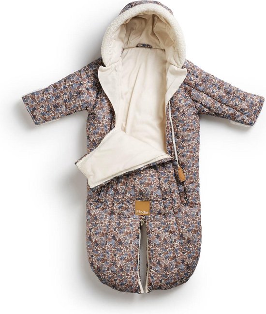 Elodie Baby Overall - Baby Voetenzak - Voetenzak autostoel- Voetenzak Autostoel 0+ - Blue Garden -6/12 maanden van Elodie — afbeelding 3