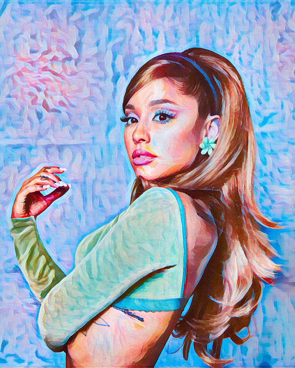 Passion For Art Ariana Grande 2 - Poster - 70 x 100 cm blauw