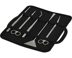 VEDIC® - Aquarium set voor plantenverzorging - Aquarium - Aquarium toolset - RVS - 5-delig - Zilver