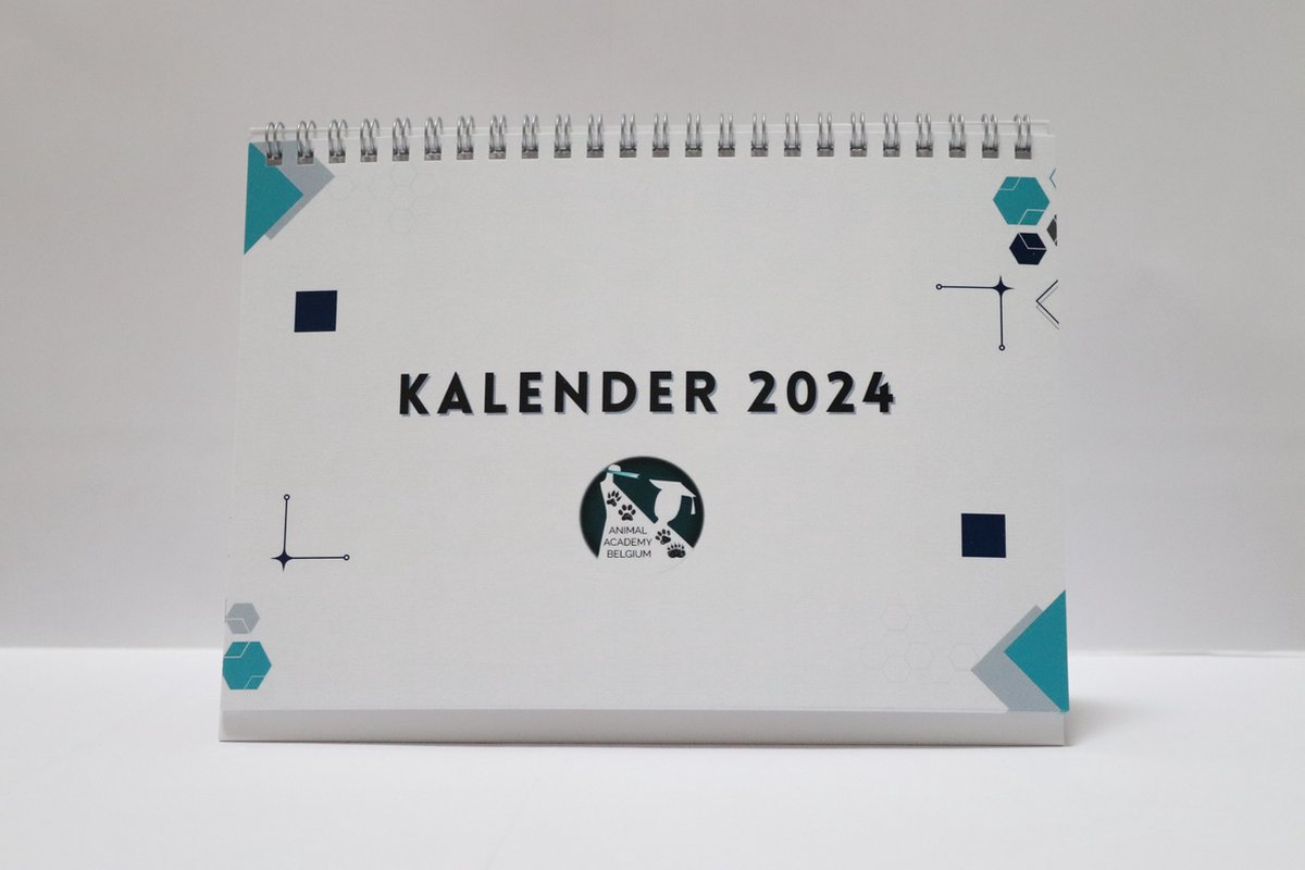 Animal Academy Belgium - Jaarkalender 2024 - Bureaukalender - Staand model