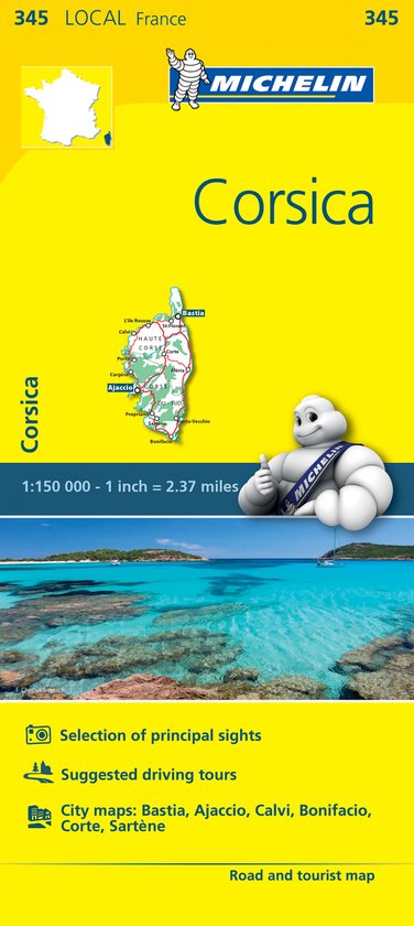 Corse Du Sud Haute Corse Map - cover