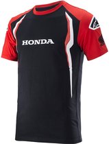 Alpinestars Honda T-shirt Met Korte Mouwen Zwart S Man