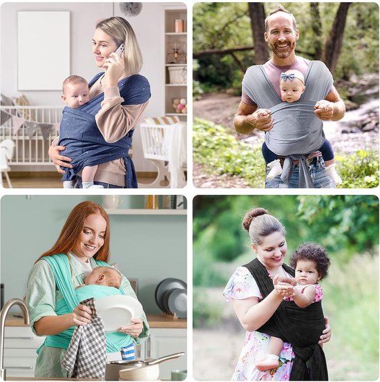 Draagdoek voor baby's, babydraagdoek voor pasgeborenen vanaf de