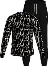 Vingino Jongens Pyjama B-234 Wobani Deep Black - Maat XL