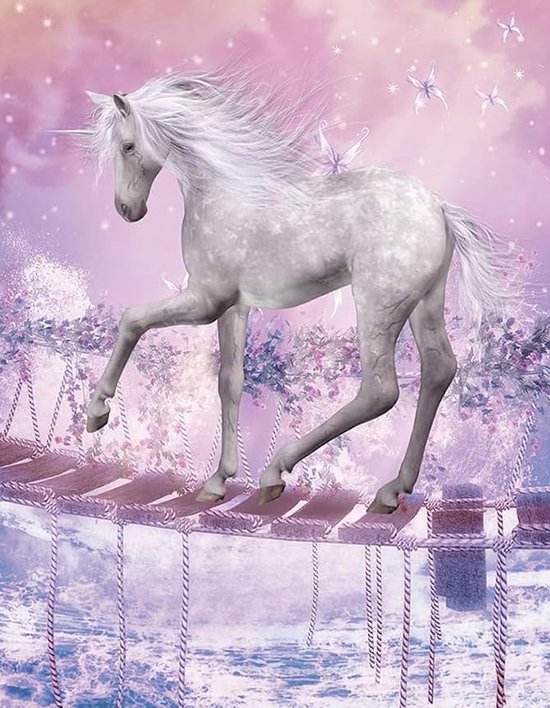 Diamond Painting 30x40 Cm: Kit Completo Per Adulti Con Tela, Diamanti Rotondi E Accessori In Eccesso