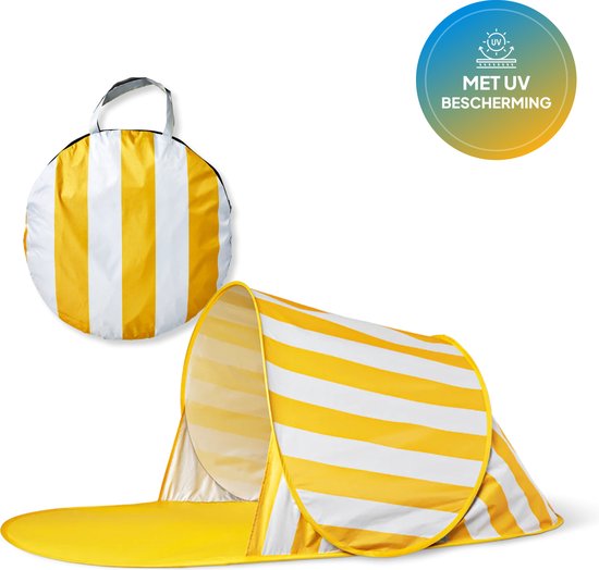 Strandtent Pop Up - Blauw - Opvouwbaar - Uv bescherming - Geschikt voor 1 volwassene of 2 baby's van Generic — afbeelding 4