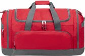 Reistas/weekendtas/sporttas model Booking - 65 x 34 x 33 cm - 4 vakken - rood