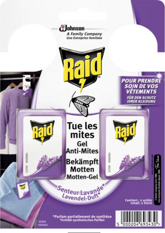 Foto: 3x 2 mottenval mottengel lavendel geur verjaagt motten doodt motten zorg voor je kleding werking van 3 maanden makkelijk in gebruik