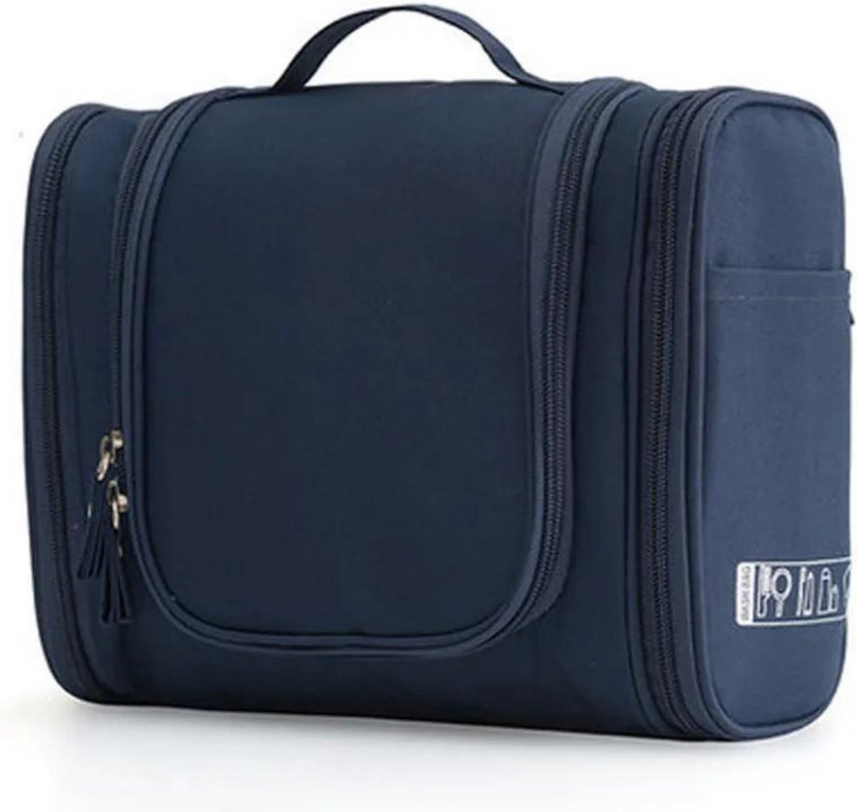 Pazzo Goods Toilettas Elba – Toilettassen – Ophangbaar – Waterdicht – Blauw – Cadeau – Travel Organizer