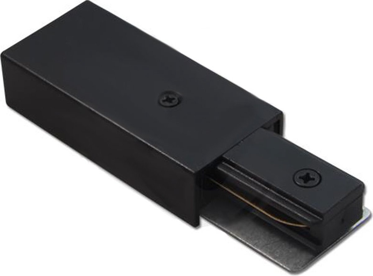 1-Fase Rails voedingsconnector | Power connector | Zwart