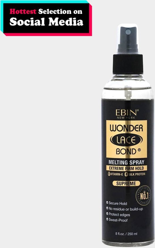 Ebin New York Wonder Lace Bond Lace Melting Spray 8 fl.oz (250ml) / (100ml)
