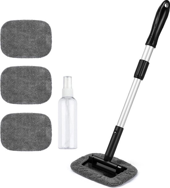15° boog autowasborstel met lange handgreep, telescoop