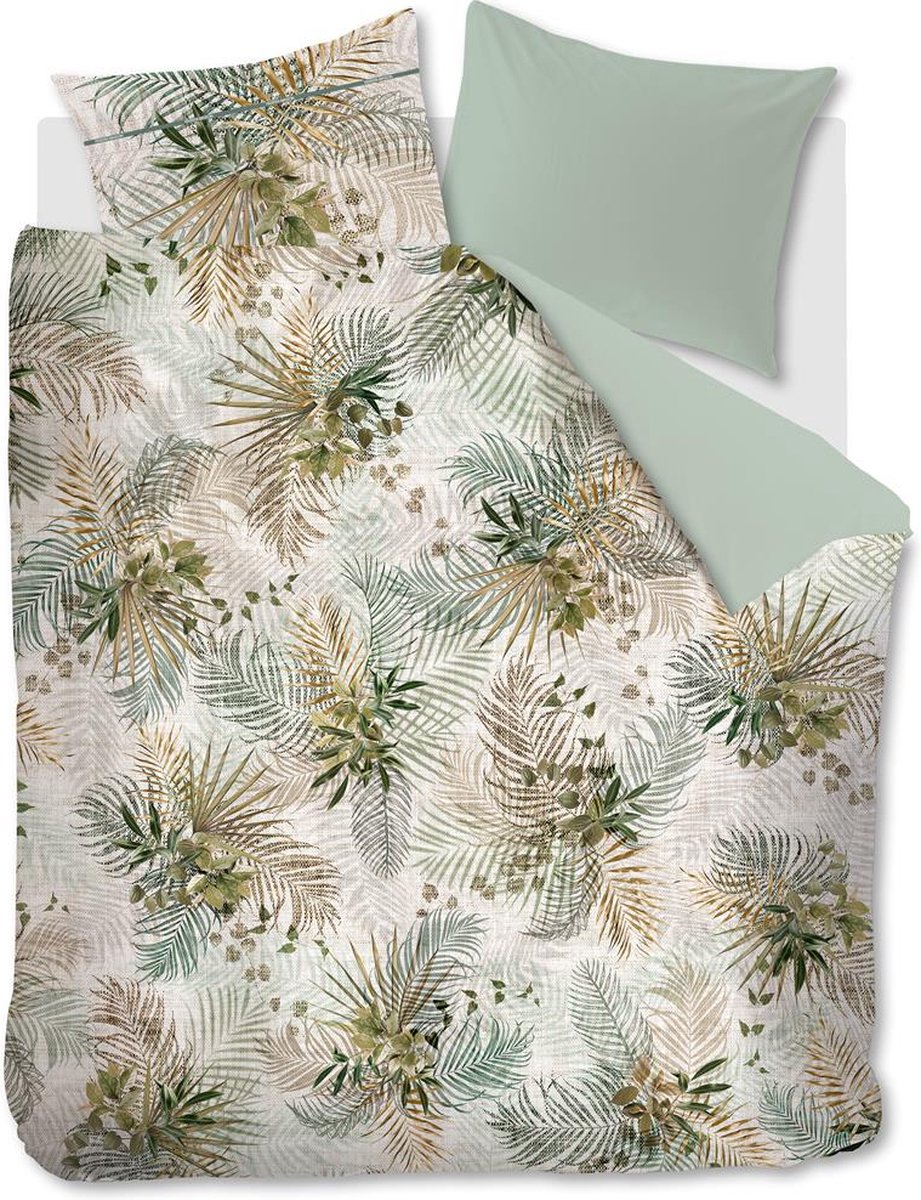 Riviera Maison Enchanting dekbedovertrek - Tweepersoons - 200x200/220 - Groen