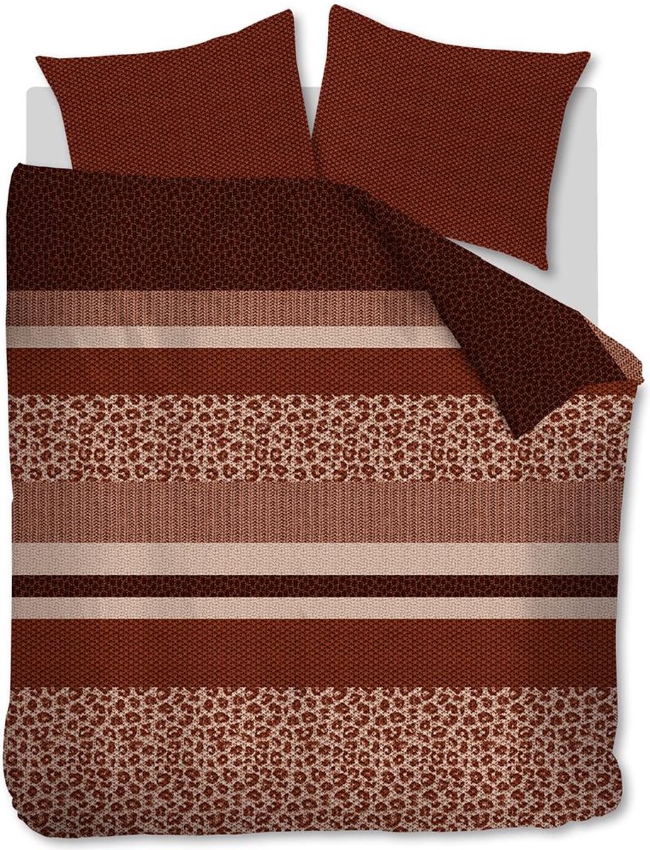 Beddinghouse Gino dekbedovertrek - Tweepersoons - 200x200/220 - Steenrood