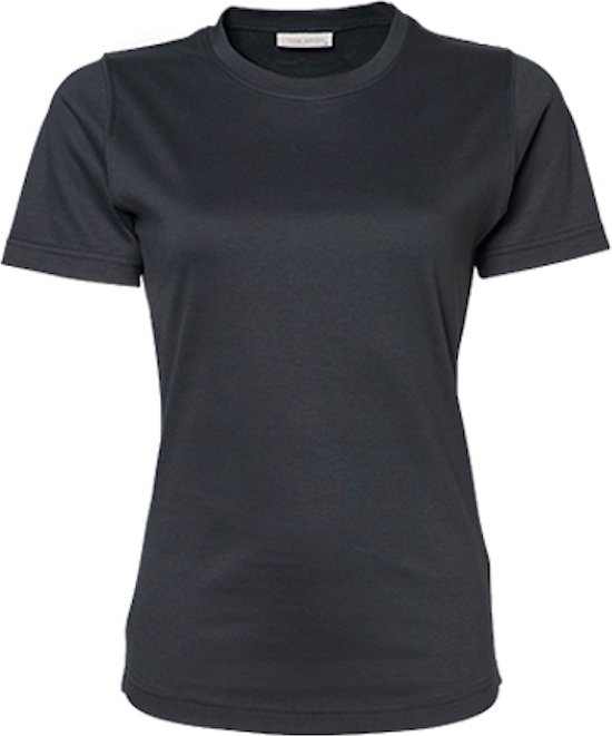Women´s Interlock T-shirt met korte mouwen Dark Grey - 3XL