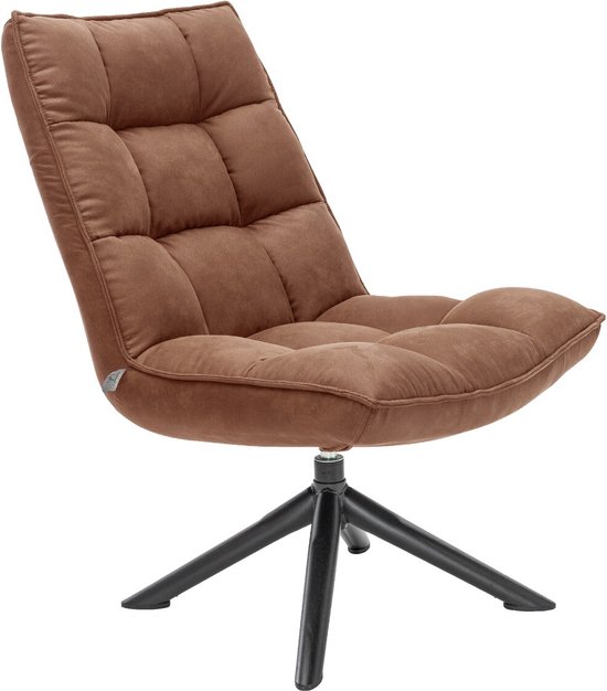 Draaifauteuil Liam in cowboy 215 cognac