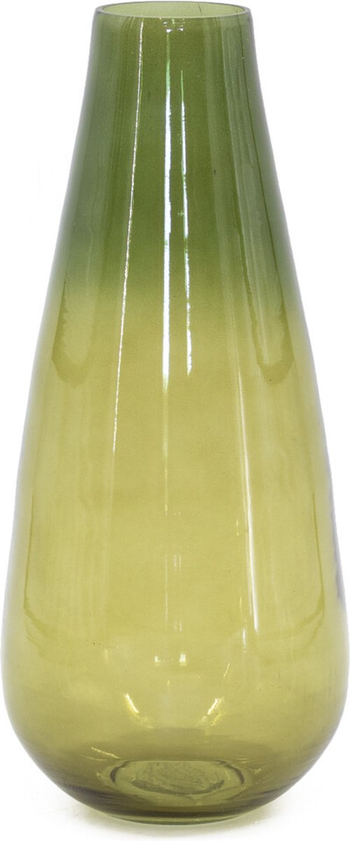 Glazen vaas olive