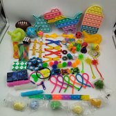 Fidget toys. Set van maar liefst 72 stuks!- Pop it-Fidgets-Educatief speelgoed-Toys-Sensory toys-ADHD speelgoed. Ideaal cadeau voor onder de kerstboom. Kerstcadeau. Fidget set.