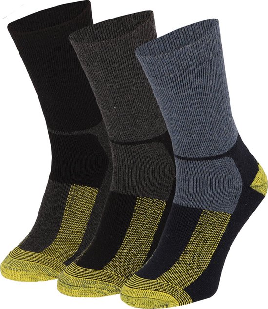 Chaussettes thermiques en laine - Multi - Taille 43/46 - Chaussettes thermiques homme - Chaussettes thermiques femme - Chaussettes thermiques taille 43 46 - Chaussettes sans couture - Apollo