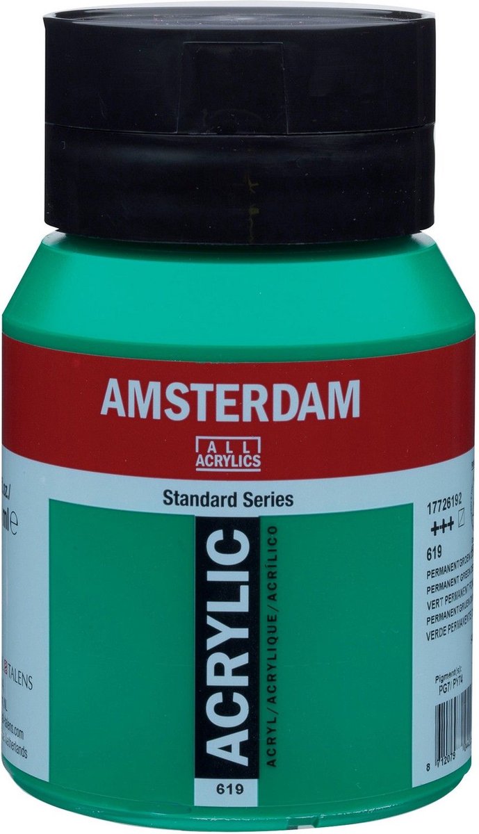 Amsterdam Standard Acrylverf 500ml 619 Permanentgroen Donker