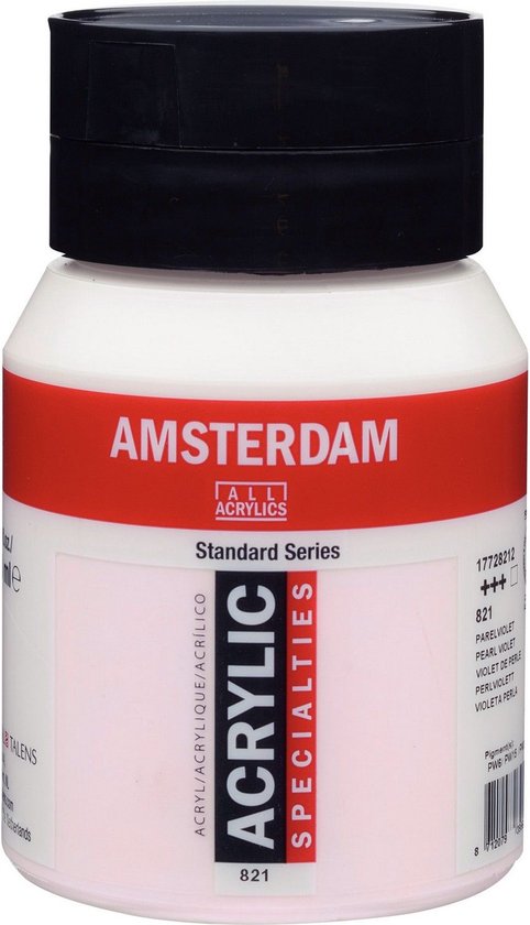 Peinture acrylique Amsterdam Standard Series - 500 ml 821 Violet perle