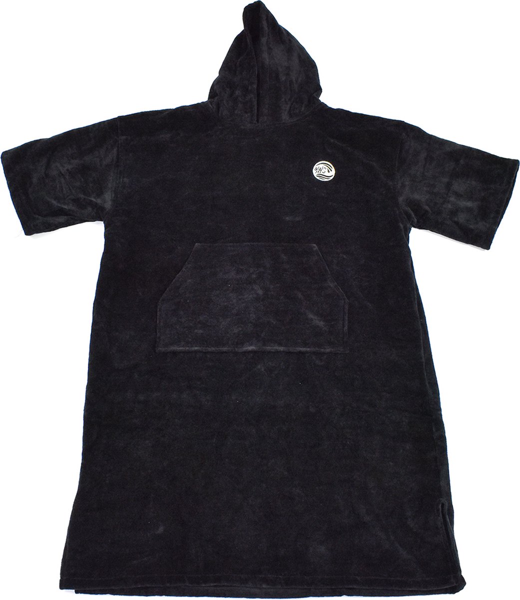 Katoenen surfponcho met mouwen