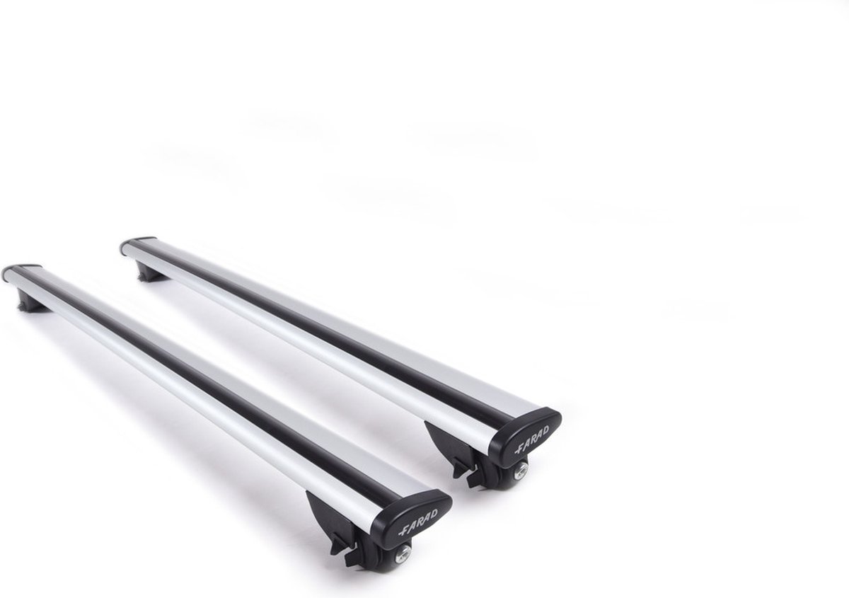 Dakdragers geschikt voor de Opel Grandland vanaf 2022 gesloten dakrailing - Aluminium - Hoog laadvermogen 100kg - Wingbar - Zilver - Merk Farad