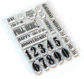ECD Clear stamps Pieces of life 1 - Numbers & more