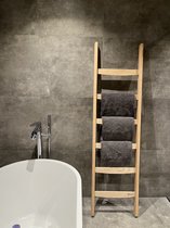 Ladderrek - 175 cm - Bruin - Houten ladder - Handdoekladder - Decoratieve ladder - Kledingladder - Handdoekrek