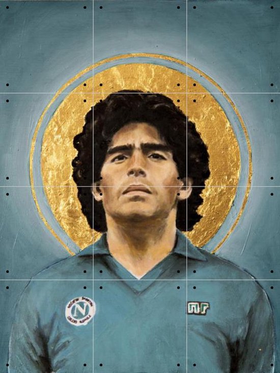 IXXI Diego Maradona - Wanddecoratie - Portretten - 60 x 80 cm