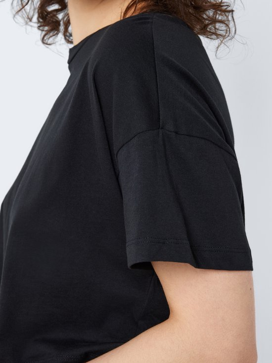 NOISY MAY NMALENA S/ S O-NECK SEMICROP TOP FWD NOOS T-shirt Femme - Taille L