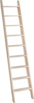 Zoldertrap - 9 treden - Stahoogte 183 cm - Houten ladder - Molenaarstrap - Grenen trap
