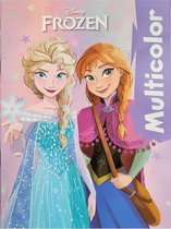 Disney Frozen - kleurboek met voorbeelden in kleur - 32 pagina's waarvan 17 kleurplaten - knutselen - Anna - Elsa - verjaardag - prinsessen