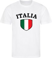 Italie - Italy - Italia - T-shirt Wit - Maillot de football - Taille: 158/164 (XL) - 12 - 13 ans - Maillots Landen