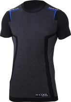 Sparco K-Carbon Thermo T-shirt Zwart/Blauw XL