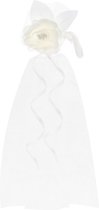 Posies en organza, blanc et crème (1 sachet de 2 pièces)