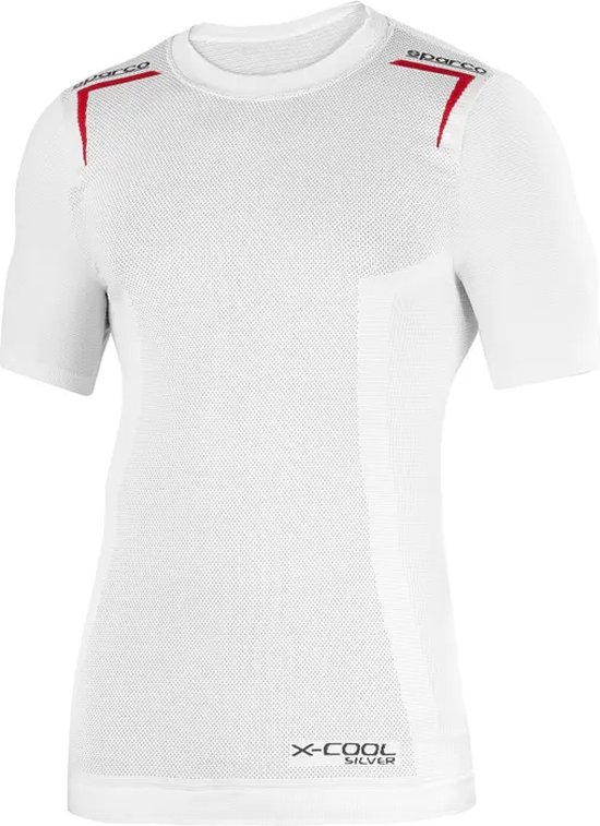 Sparco K-Carbon Thermo T-shirt Wit/Rood M/L