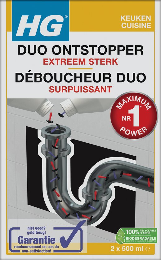 HG duo ontstopper 1L