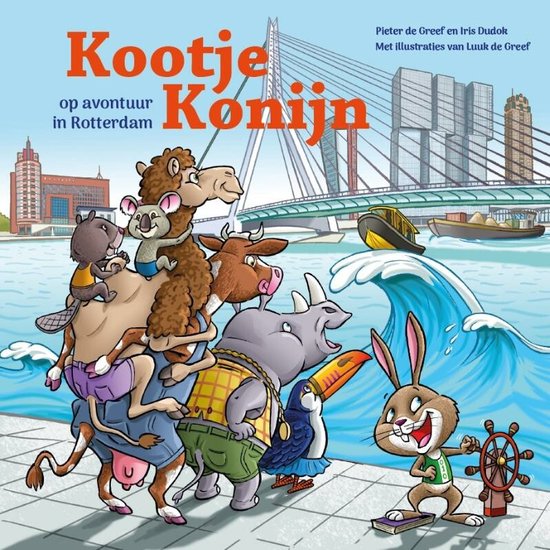 Foto: Kootje konijn op avontuur in rotterdam