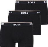 BOSS - Korte Boxershorts Power 3-Pack Zwart 001 - Heren - Maat XXL - Body-fit
