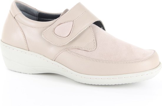 Q Fit Shoes 4008.10.007 dames klittenbandschoenen maat 38 beige