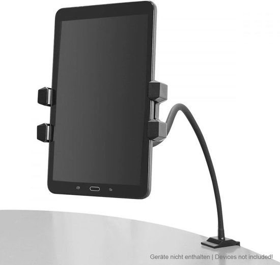 KIMEX - Universele, scharnierende vloerstandaard voor tablets en smartphones 4.7''-12.9
