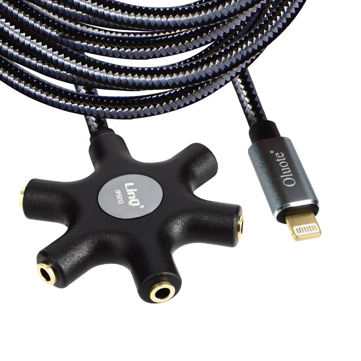 Cables USB Linq Adaptateur Audio Lightning vers Double Jack 3.5mm