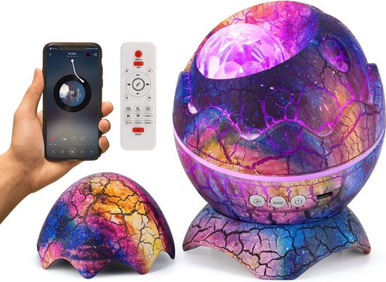 Dinosaurus projector - LED Lamp - Egg - Bluetooth - Projector - Sterrenhemel - Nachtlamp