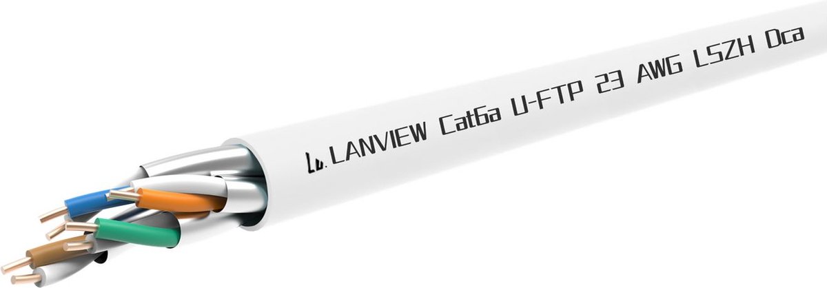Lanview LVN122432 netwerkkabel Wit 305 m Cat6a U/FTP (STP)