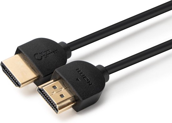 Microconnect HDM19190.5BSV2.0, 0,5 m, HDMI Type A (Standaard), HDMI Type A (Standaard), 4096 x 2160 Pixels, 3D, Zwart