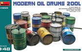 1:48 MiniArt 49009 Modern Oil Drums 200L for Diorama Plastic Modelbouwpakket